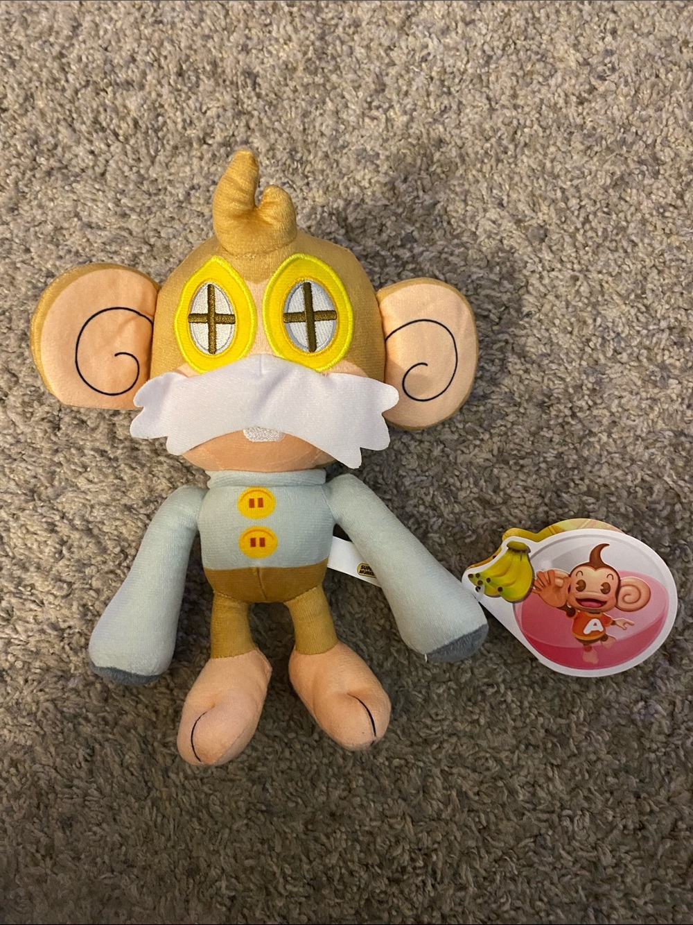 Sega Toy Factory Super Monkey Ball Doctor Plush Stuffed Animal Toy.